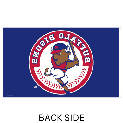 Buffalo Bisons Blue Polyester Flag - Made in the USA