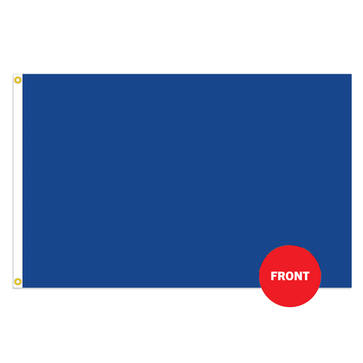 Blue Solid Color Attention Flag - Made in USA