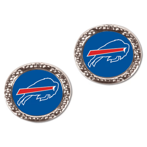 Buffalo Bills Round Post Earrings