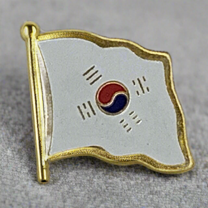 South Korea Flag Lapel Pin 2025