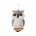 Furry Owl Plastic Ornament