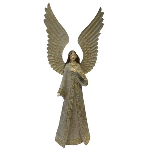 11" Elegant Grey Angel Figurine