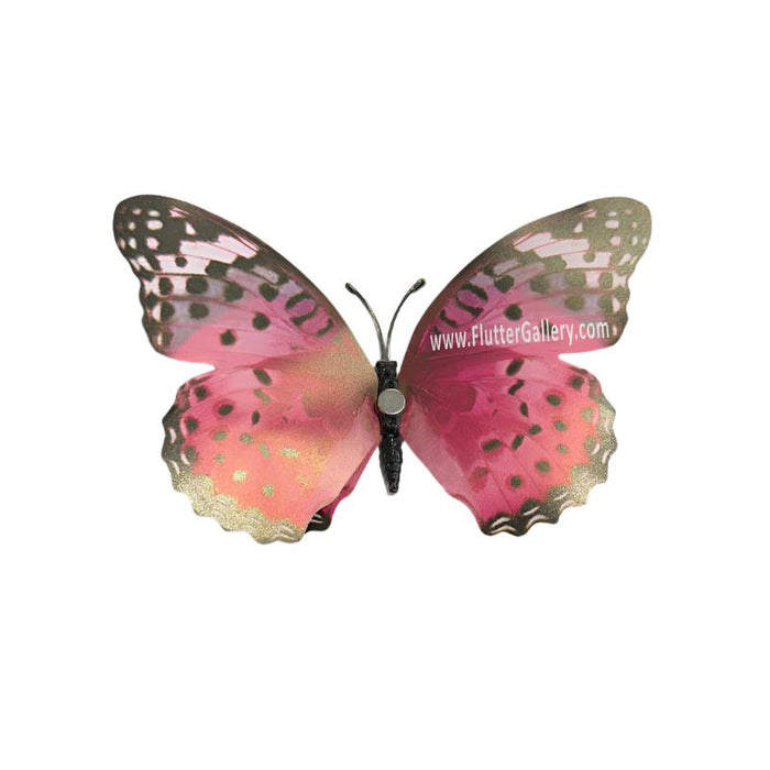 Pink Lacewing Glow in the Dark Paper Butterfly Magnet