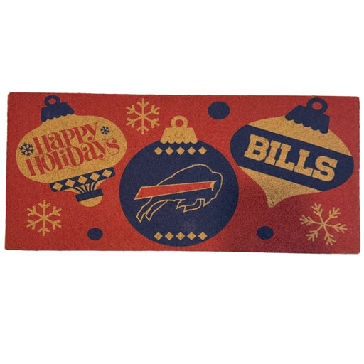 Buffalo Bills Holiday Flocked Sassafras Mini Switch Doormat Insert