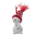 Knit Hat Snowman Ornament - Closed Eyes