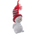 Knit Hat Snowman Ornament - Hands Behind
