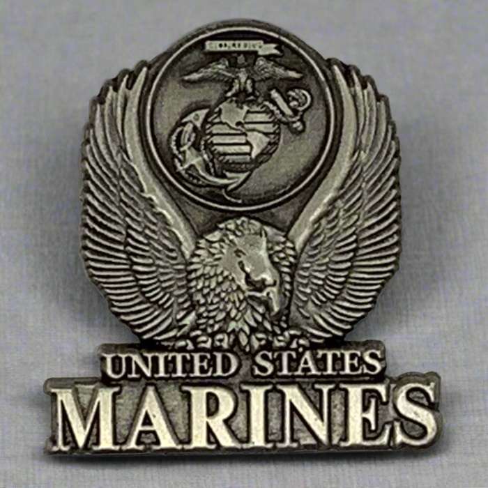 US Marine Corps Pewter Eagle Lapel Pin 2025