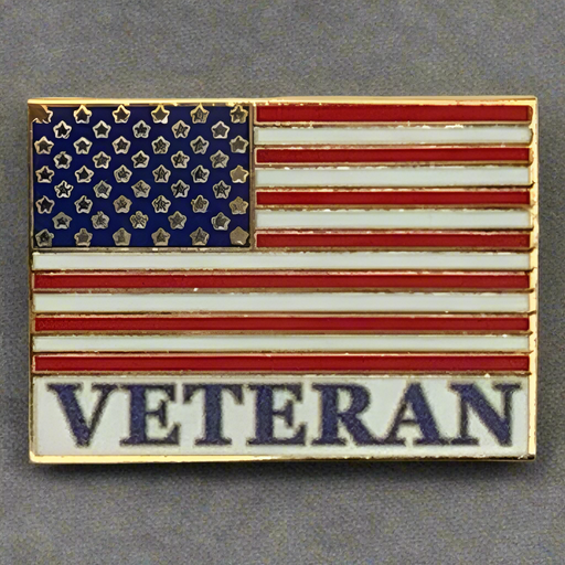 Veteran USA Flag Lapel Pin 2025