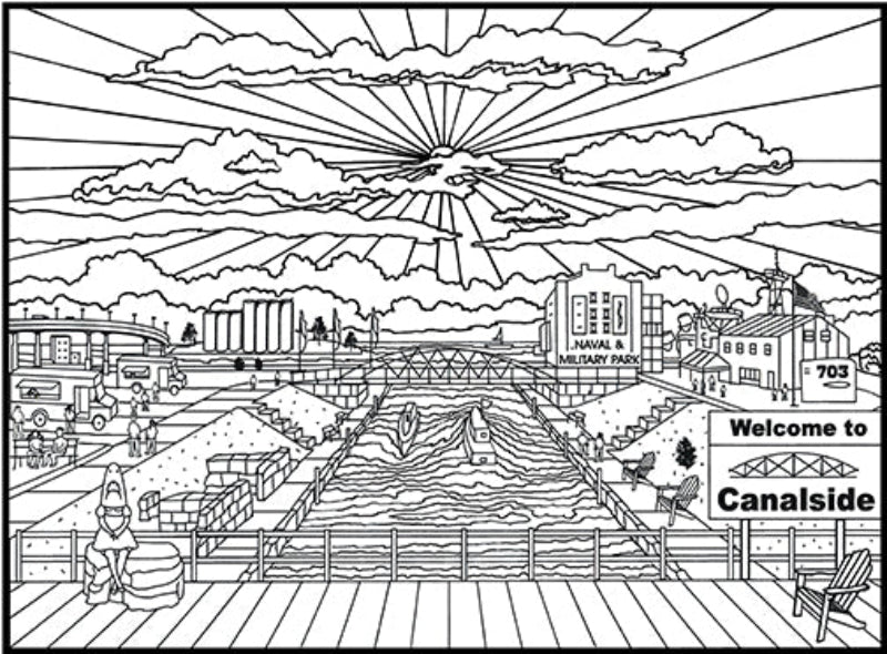 Buffalo, NY Coloring Book