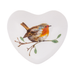 Robin Bird Chime Heart