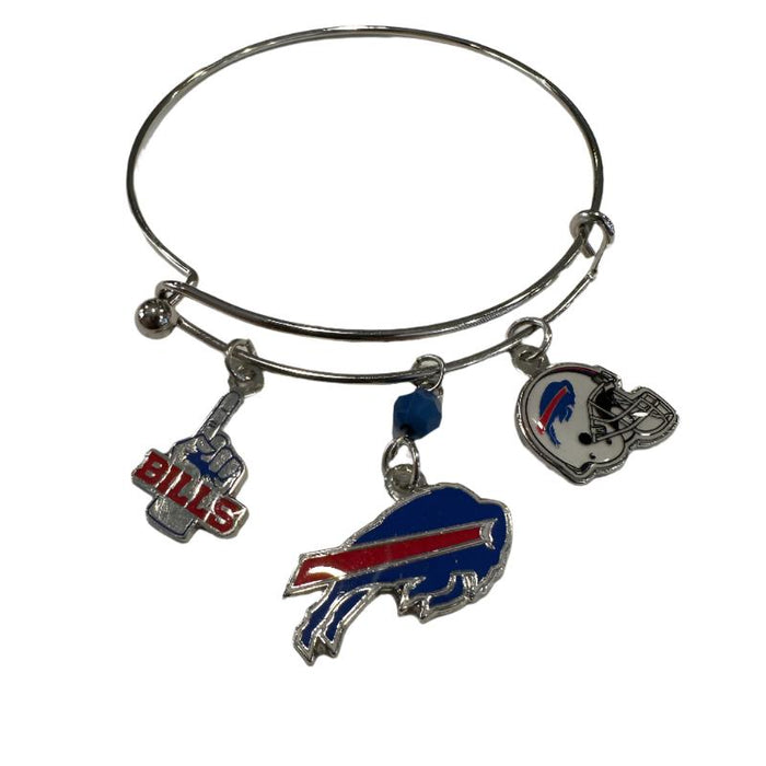 Buffalo Bills Helmet Three Charm Bracelet