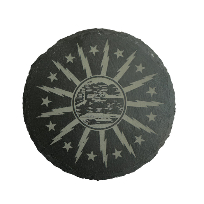 City of Buffalo Seal Round Slate Coaster