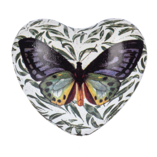 Multi-Color Butterfly Chime Heart