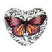 Orange and Red Butterfly Chime Heart