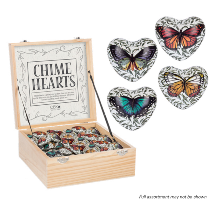 Butterfly Chime Heart - assorted styles