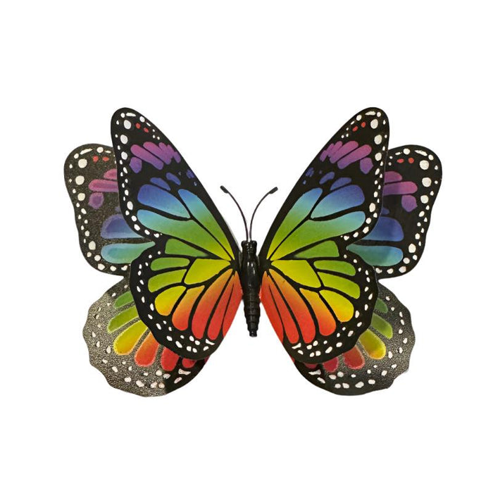 Rainbow Monarch Glow in the Dark Paper Butterfly Magnet