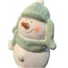 Trapper Hat Glitter Snowman Figurine