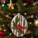 Male Cardinal Glass Dome Ornament