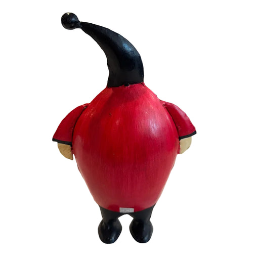 Metal Checkered Santa Small Figurine