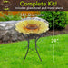 Sunflower Glass Bird Bath