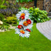 Ladybugs and Daisies Metal Yard Stake