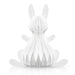 Large White Bunny Honeycomb Paper Decor