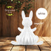 Large White Bunny Honeycomb Paper Decor