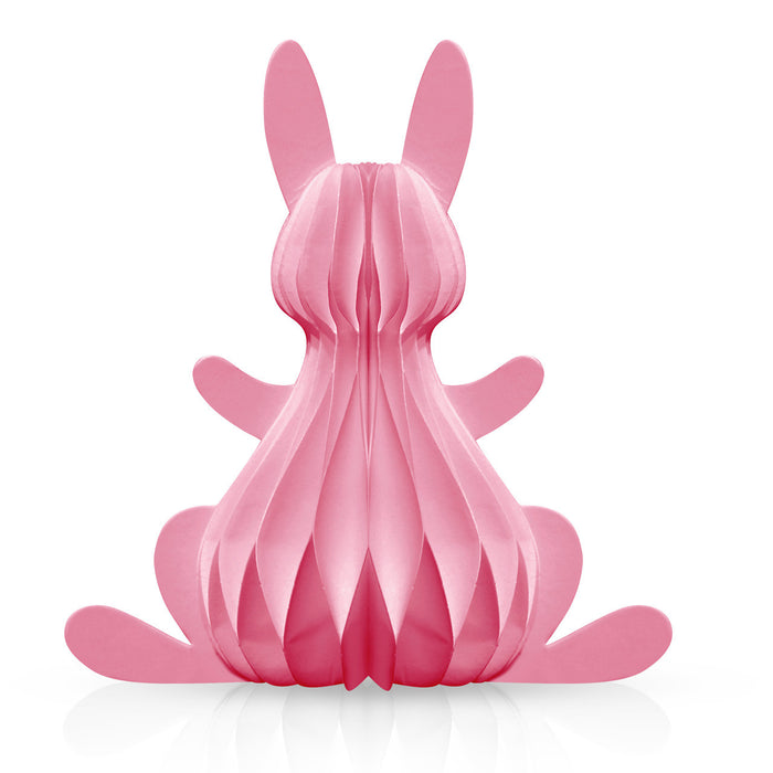 Large Pink Bunny Honeycomb Paper Decor