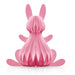 Large Pink Bunny Honeycomb Paper Decor