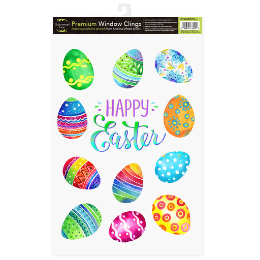 Painted Easter Eggs Window Cling Set