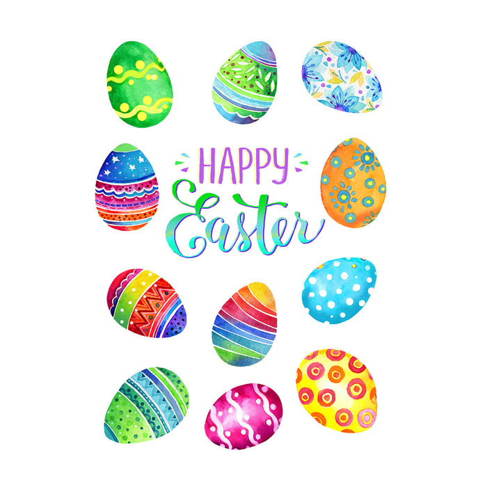 Painted Easter Eggs Window Cling Set