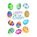Painted Easter Eggs Window Cling Set