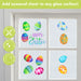 Painted Easter Eggs Window Cling Set