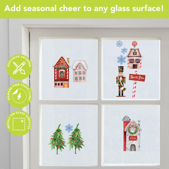 North Pole Magic Window Clings Set