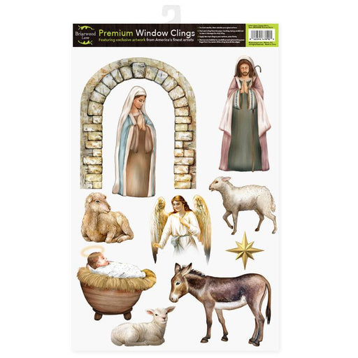 Away in a Manger Window Clings Set