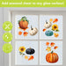 Fall Checkered Pumpkins Window Cling Set