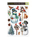 Snowman and Birds Window Clings Set