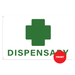 3x5' Dispensary w/ Cross Polyester Flag - Made in USA