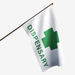3x5' Dispensary w/ Cross Polyester Flag - Made in USA