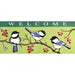 Welcome Chickadees Mini Switch Doormat Insert