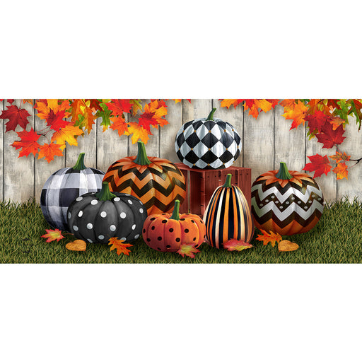 Patterned Pumpkins Mini Switch Doormat Insert