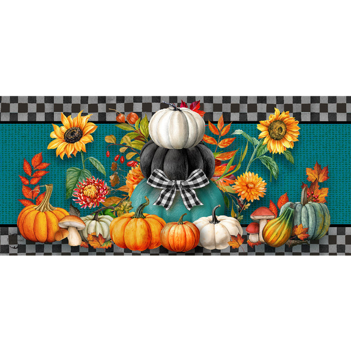 Colorful Pumpkin Stack Mini Switch Doormat Insert