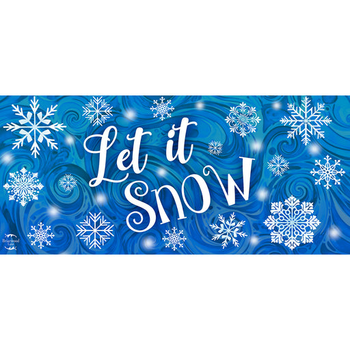 Let it Snow Snowflakes Mini Switch Doormat Insert