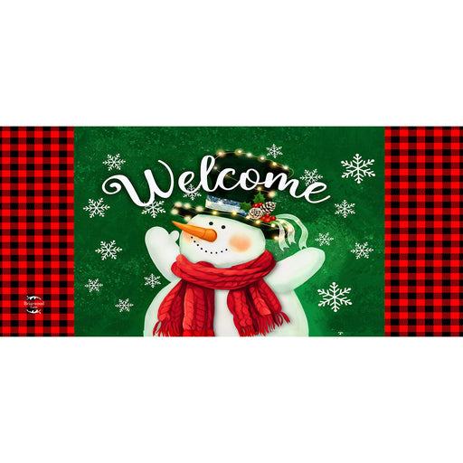 Snowman in Lights Mini Switch Doormat Insert