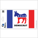 Democrat Stripes Decal - Made in USA