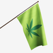 3x5' Marijuana Leaf Polyester Flag - Made in USA