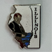 Illinois Map Lapel Pin 2025