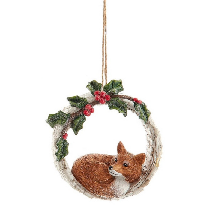 Tree Hole Fox Ornament