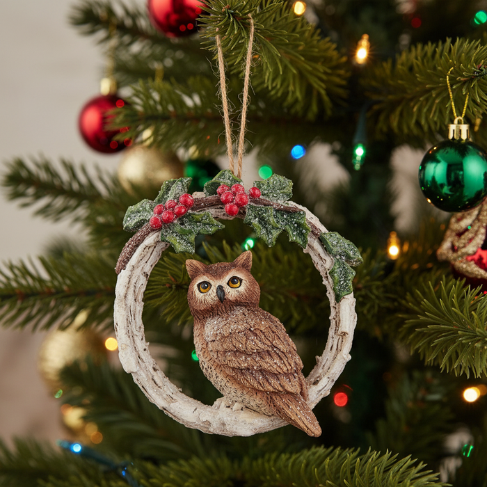 Tree Hole Owl Ornament