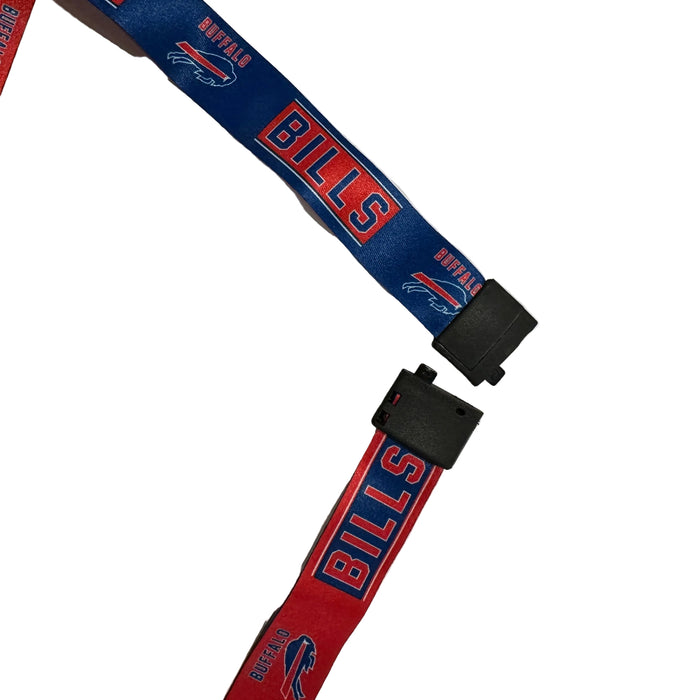 Buffalo Bills Blocked Logo Lanyard w/ Detachable Buckle